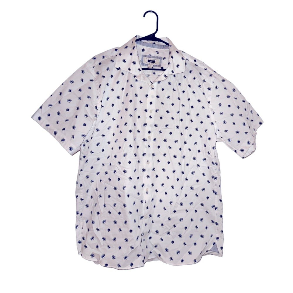 Joseph Abboud Fit Spread Collard Shirt| Size XL | 97% cotton